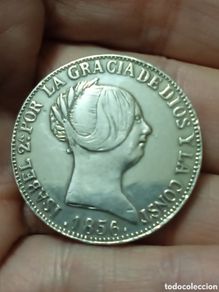 Münzen von Spanien: COPIA EN PLATA JOYERÍA DE 10 REALES 1856 ISABEL II SEVILLA